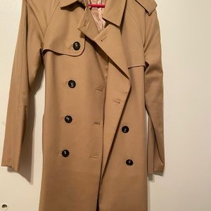 NWOT Forever21 tan trench coat sz m